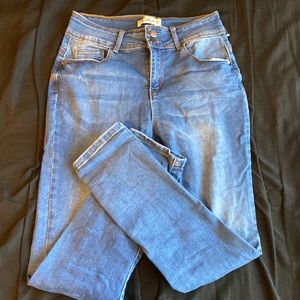 Brand new blue jeans